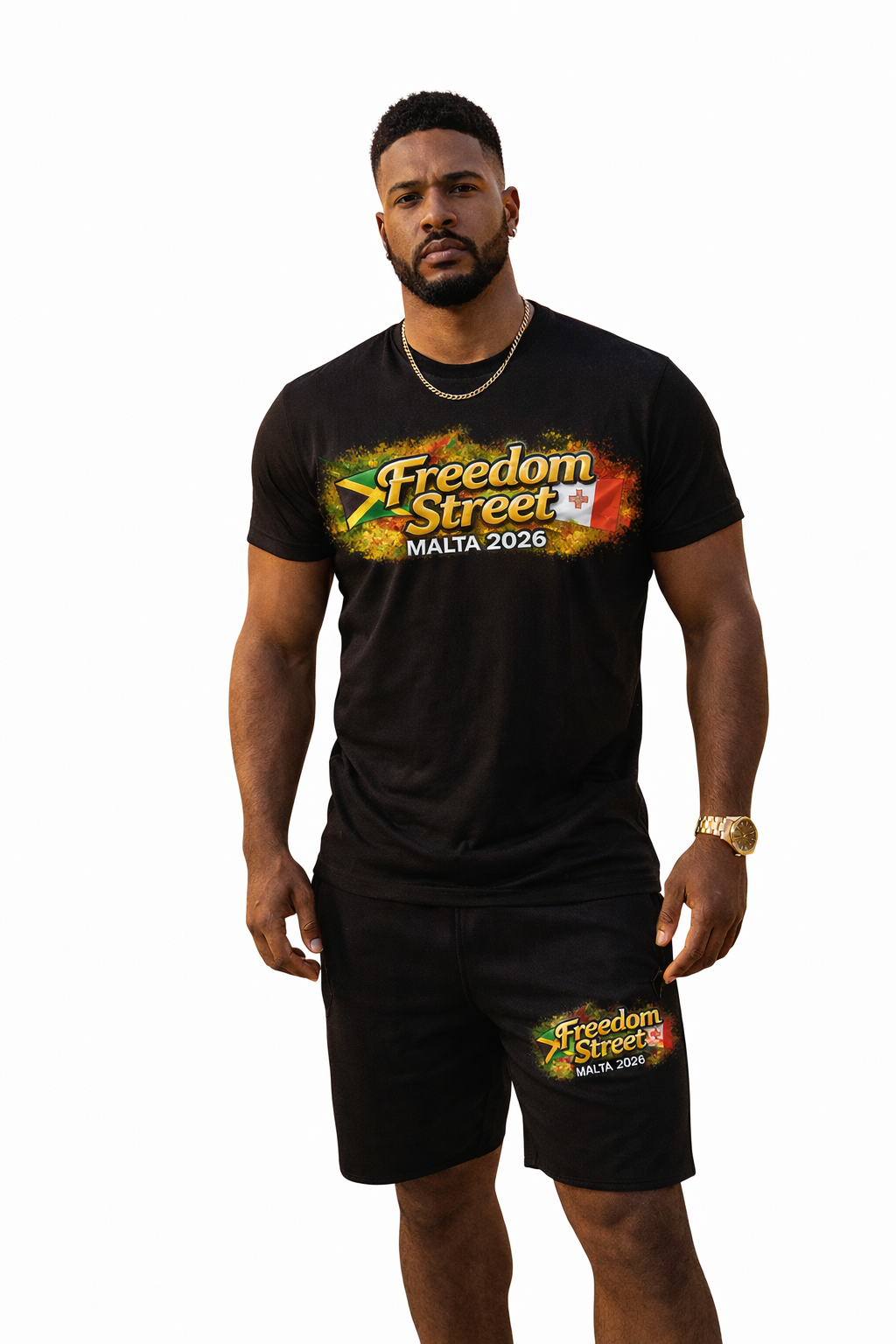 Freedom Street™ Men’s Short sleeve Festival T shirt – Malta 2026